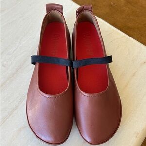 Camper Right Nina Flat - Red Ballet Flat